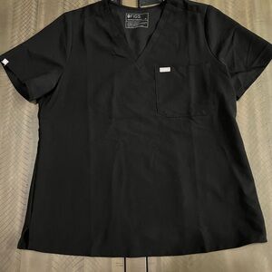 Figs women’s Catarina One Pocket Scrub Top. Size XL. PO 3213. Black